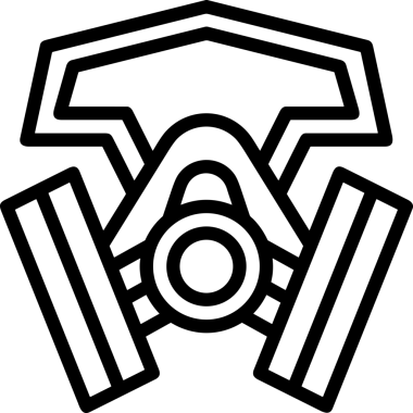 Black and white face mask icon symbol vector illustration in minimal simple style graphic design element for modern artwork clean outline sketch flat pictogram abstract template contour editable isolated digital png format for web ui