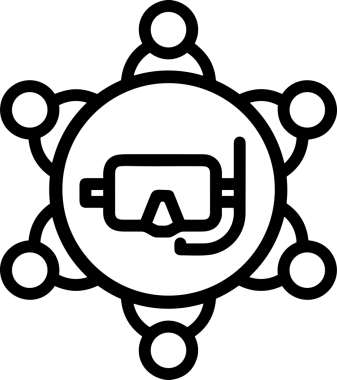 Black and white face mask icon symbol vector illustration in minimal simple style graphic design element for modern artwork clean outline sketch flat pictogram abstract template contour editable isolated digital png format for web ui