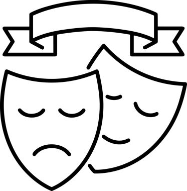 Black and white face mask icon symbol vector illustration in minimal simple style graphic design element for modern artwork clean outline sketch flat pictogram abstract template contour editable isolated digital png format for web ui