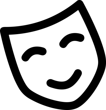 Black and white face mask icon symbol vector illustration in minimal simple style graphic design element for modern artwork clean outline sketch flat pictogram abstract template contour editable isolated digital png format for web ui