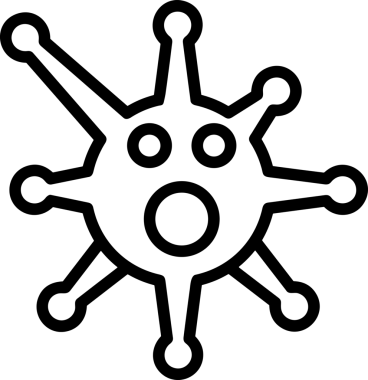 Black and white face mask icon symbol vector illustration in minimal simple style graphic design element for modern artwork clean outline sketch flat pictogram abstract template contour editable isolated digital png format for web ui