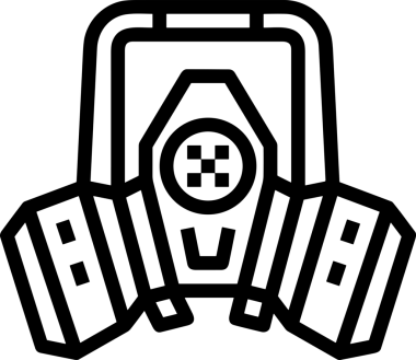 Black and white face mask icon symbol vector illustration in minimal simple style graphic design element for modern artwork clean outline sketch flat pictogram abstract template contour editable isolated digital png format for web ui