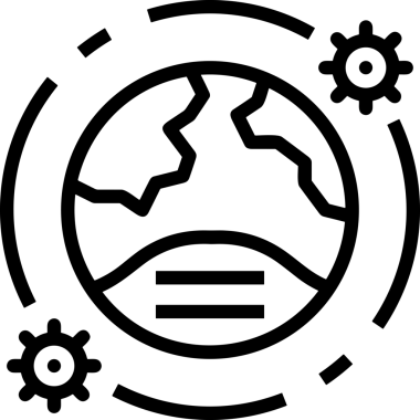 Black and white face mask icon symbol vector illustration in minimal simple style graphic design element for modern artwork clean outline sketch flat pictogram abstract template contour editable isolated digital png format for web ui