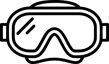 Black and white face mask icon symbol vector illustration in minimal simple style graphic design element for modern artwork clean outline sketch flat pictogram abstract template contour editable isolated digital png format for web ui