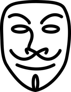 Black and white face mask icon symbol vector illustration in minimal simple style graphic design element for modern artwork clean outline sketch flat pictogram abstract template contour editable isolated digital png format for web ui