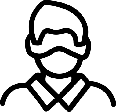 Black and white face mask icon symbol vector illustration in minimal simple style graphic design element for modern artwork clean outline sketch flat pictogram abstract template contour editable isolated digital png format for web ui