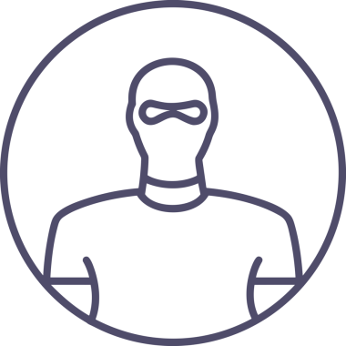 Black and white face mask icon symbol vector illustration in minimal simple style graphic design element for modern artwork clean outline sketch flat pictogram abstract template contour editable isolated digital png format for web ui