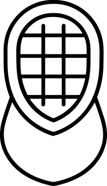 Black and white face mask icon symbol vector illustration in minimal simple style graphic design element for modern artwork clean outline sketch flat pictogram abstract template contour editable isolated digital png format for web ui