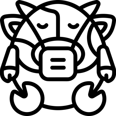 Black and white face mask icon symbol vector illustration in minimal simple style graphic design element for modern artwork clean outline sketch flat pictogram abstract template contour editable isolated digital png format for web ui