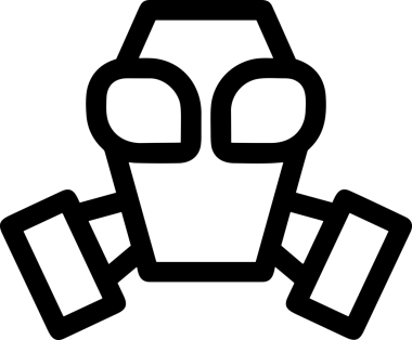 Black and white face mask icon symbol vector illustration in minimal simple style graphic design element for modern artwork clean outline sketch flat pictogram abstract template contour editable isolated digital png format for web ui