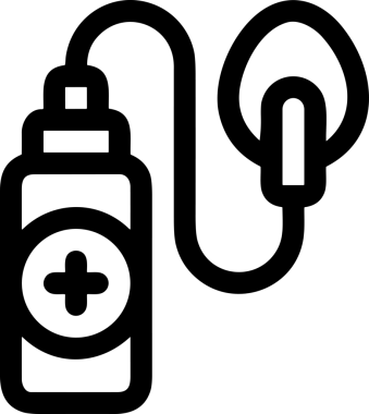 Black and white face mask icon symbol vector illustration in minimal simple style graphic design element for modern artwork clean outline sketch flat pictogram abstract template contour editable isolated digital png format for web ui