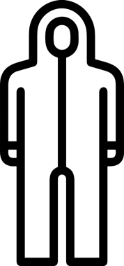 Black and white face mask icon symbol vector illustration in minimal simple style graphic design element for modern artwork clean outline sketch flat pictogram abstract template contour editable isolated digital png format for web ui