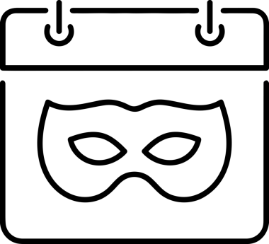 Black and white face mask icon symbol vector illustration in minimal simple style graphic design element for modern artwork clean outline sketch flat pictogram abstract template contour editable isolated digital png format for web ui