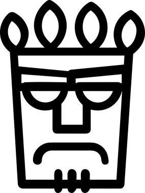 Black and white face mask icon symbol vector illustration in minimal simple style graphic design element for modern artwork clean outline sketch flat pictogram abstract template contour editable isolated digital png format for web ui