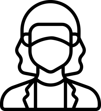 Black and white face mask icon symbol vector illustration in minimal simple style graphic design element for modern artwork clean outline sketch flat pictogram abstract template contour editable isolated digital png format for web ui