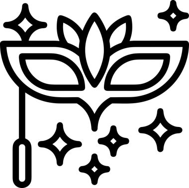 Black and white face mask icon symbol vector illustration in minimal simple style graphic design element for modern artwork clean outline sketch flat pictogram abstract template contour editable isolated digital png format for web ui