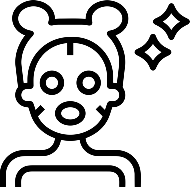 Black and white face mask icon symbol vector illustration in minimal simple style graphic design element for modern artwork clean outline sketch flat pictogram abstract template contour editable isolated digital png format for web ui