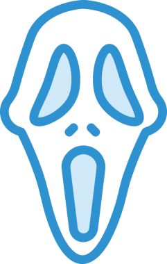 Black and white face mask icon symbol vector illustration in minimal simple style graphic design element for modern artwork clean outline sketch flat pictogram abstract template contour editable isolated digital png format for web ui