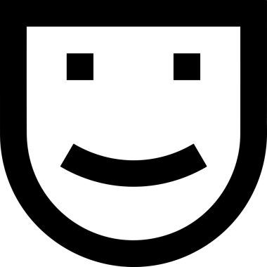 Black and white face mask icon symbol vector illustration in minimal simple style graphic design element for modern artwork clean outline sketch flat pictogram abstract template contour editable isolated digital png format for web ui