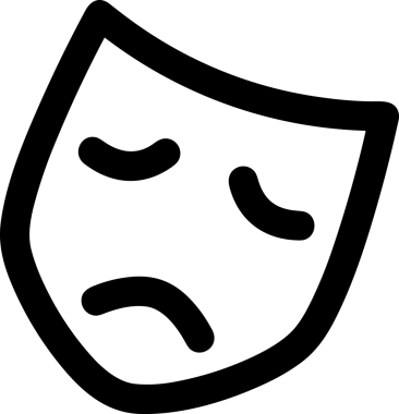 Black and white face mask icon symbol vector illustration in minimal simple style graphic design element for modern artwork clean outline sketch flat pictogram abstract template contour editable isolated digital png format for web ui