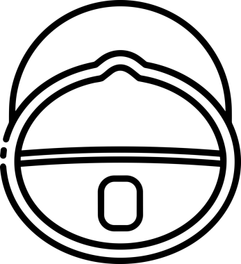 Black and white face mask icon symbol vector illustration in minimal simple style graphic design element for modern artwork clean outline sketch flat pictogram abstract template contour editable isolated digital png format for web ui