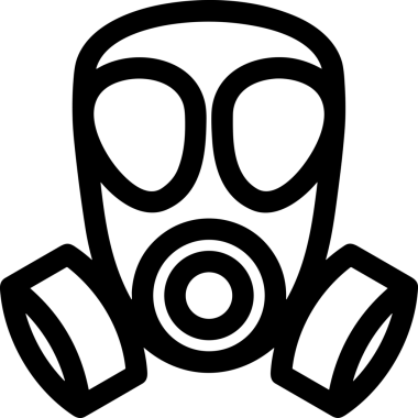 Black and white face mask icon symbol vector illustration in minimal simple style graphic design element for modern artwork clean outline sketch flat pictogram abstract template contour editable isolated digital png format for web ui