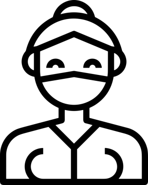 Black and white face mask icon symbol vector illustration in minimal simple style graphic design element for modern artwork clean outline sketch flat pictogram abstract template contour editable isolated digital png format for web ui