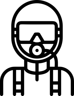 Black and white face mask icon symbol vector illustration in minimal simple style graphic design element for modern artwork clean outline sketch flat pictogram abstract template contour editable isolated digital png format for web ui