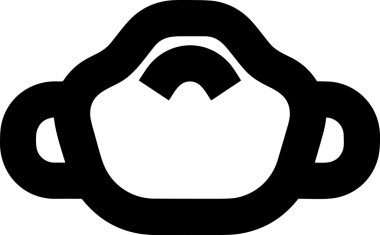 Black and white face mask icon symbol vector illustration in minimal simple style graphic design element for modern artwork clean outline sketch flat pictogram abstract template contour editable isolated digital png format for web ui