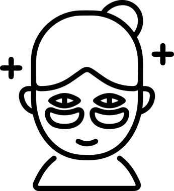 Black and white face mask icon symbol vector illustration in minimal simple style graphic design element for modern artwork clean outline sketch flat pictogram abstract template contour editable isolated digital png format for web ui