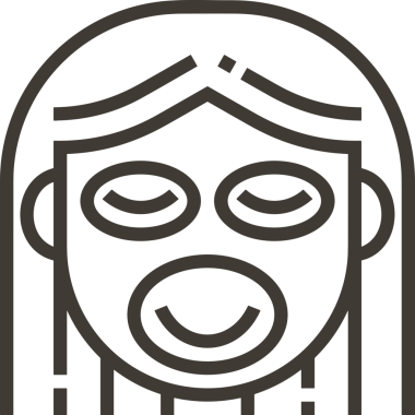 Black and white face mask icon symbol vector illustration in minimal simple style graphic design element for modern artwork clean outline sketch flat pictogram abstract template contour editable isolated digital png format for web ui