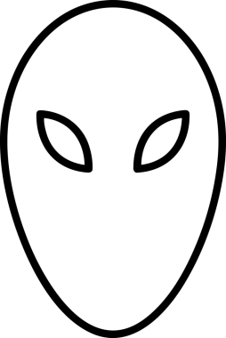 Black and white face mask icon symbol vector illustration in minimal simple style graphic design element for modern artwork clean outline sketch flat pictogram abstract template contour editable isolated digital png format for web ui