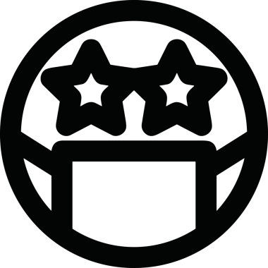 Black and white face mask icon symbol vector illustration in minimal simple style graphic design element for modern artwork clean outline sketch flat pictogram abstract template contour editable isolated digital png format for web ui