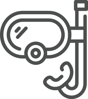 Black and white face mask icon symbol vector illustration in minimal simple style graphic design element for modern artwork clean outline sketch flat pictogram abstract template contour editable isolated digital png format for web ui