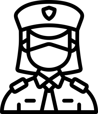Black and white face mask icon symbol vector illustration in minimal simple style graphic design element for modern artwork clean outline sketch flat pictogram abstract template contour editable isolated digital png format for web ui