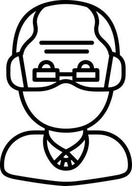 Black and white face mask icon symbol vector illustration in minimal simple style graphic design element for modern artwork clean outline sketch flat pictogram abstract template contour editable isolated digital png format for web ui