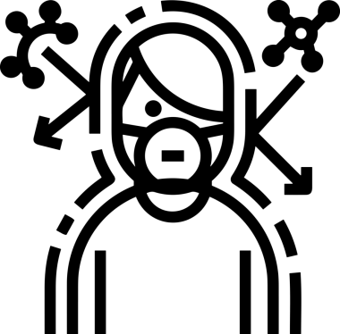 Black and white face mask icon symbol vector illustration in minimal simple style graphic design element for modern artwork clean outline sketch flat pictogram abstract template contour editable isolated digital png format for web ui