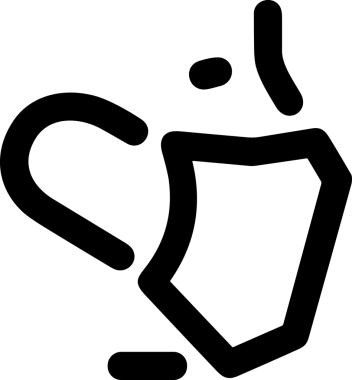 Black and white face mask icon symbol vector illustration in minimal simple style graphic design element for modern artwork clean outline sketch flat pictogram abstract template contour editable isolated digital png format for web ui