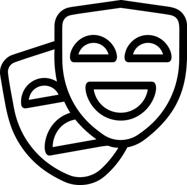 Black and white face mask icon symbol vector illustration in minimal simple style graphic design element for modern artwork clean outline sketch flat pictogram abstract template contour editable isolated digital png format for web ui