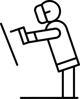 Black and white face mask icon symbol vector illustration in minimal simple style graphic design element for modern artwork clean outline sketch flat pictogram abstract template contour editable isolated digital png format for web ui