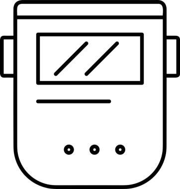 Black and white face mask icon symbol vector illustration in minimal simple style graphic design element for modern artwork clean outline sketch flat pictogram abstract template contour editable isolated digital png format for web ui