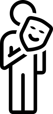 Black and white face mask icon symbol vector illustration in minimal simple style graphic design element for modern artwork clean outline sketch flat pictogram abstract template contour editable isolated digital png format for web ui