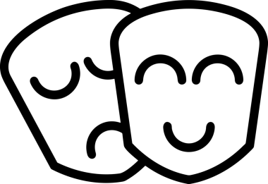 Black and white face mask icon symbol vector illustration in minimal simple style graphic design element for modern artwork clean outline sketch flat pictogram abstract template contour editable isolated digital png format for web ui