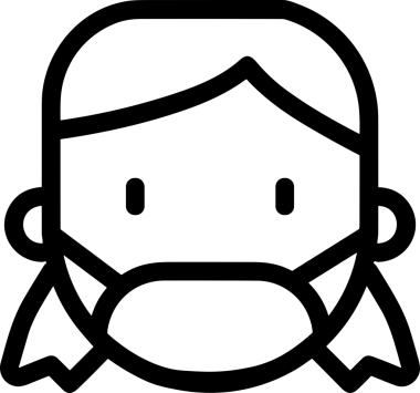 Black and white face mask icon symbol vector illustration in minimal simple style graphic design element for modern artwork clean outline sketch flat pictogram abstract template contour editable isolated digital png format for web ui