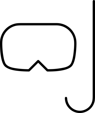 Black and white face mask icon symbol vector illustration in minimal simple style graphic design element for modern artwork clean outline sketch flat pictogram abstract template contour editable isolated digital png format for web ui