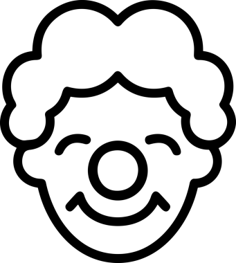 Black and white face mask icon symbol vector illustration in minimal simple style graphic design element for modern artwork clean outline sketch flat pictogram abstract template contour editable isolated digital png format for web ui