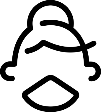 Black and white face mask icon symbol vector illustration in minimal simple style graphic design element for modern artwork clean outline sketch flat pictogram abstract template contour editable isolated digital png format for web ui