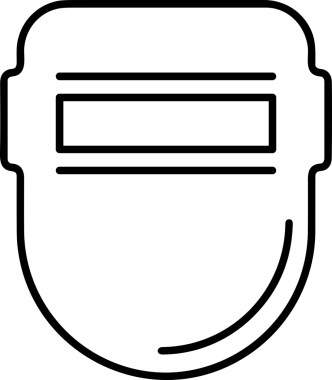 Black and white face mask icon symbol vector illustration in minimal simple style graphic design element for modern artwork clean outline sketch flat pictogram abstract template contour editable isolated digital png format for web ui