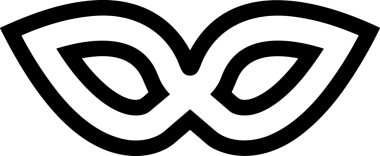 Black and white face mask icon symbol vector illustration in minimal simple style graphic design element for modern artwork clean outline sketch flat pictogram abstract template contour editable isolated digital png format for web ui