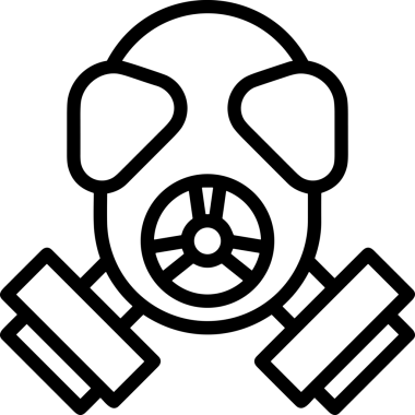 Black and white face mask icon symbol vector illustration in minimal simple style graphic design element for modern artwork clean outline sketch flat pictogram abstract template contour editable isolated digital png format for web ui